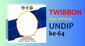 Twibbon Dies Natalis UNDIP Ke-64