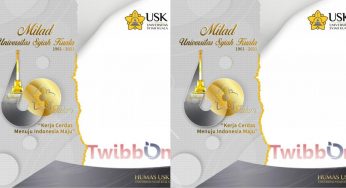 Twibbon Milad ke-60 Universitas Syiah Kuala, Bingkai Ulang Tahun USK