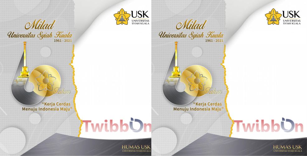 Twibbon Milad ke-60 Universitas Syiah Kuala, Bingkai Ulang Tahun USK