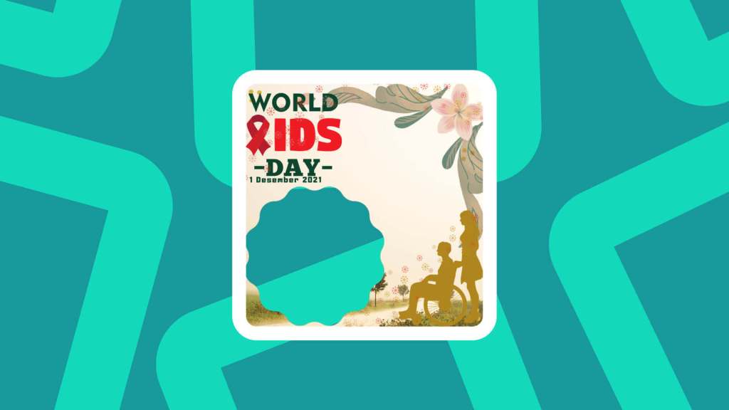Gratis Frame Twibbon Hari AIDS Sedunia 2021
